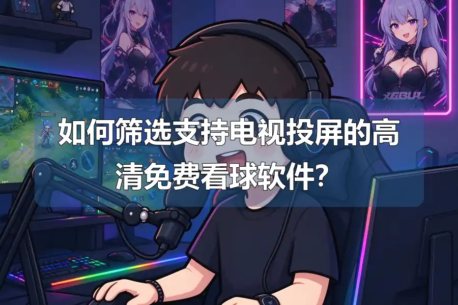 如何筛选支持电视投屏的高清免费看球软件?